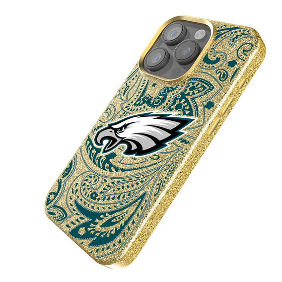 Philadelphia Eagles Paisley Bling Phone Case-1