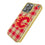 Calgary Flames Plaid Bling Phone Case-1