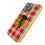 Chicago Blackhawks Plaid Bling Phone Case-1