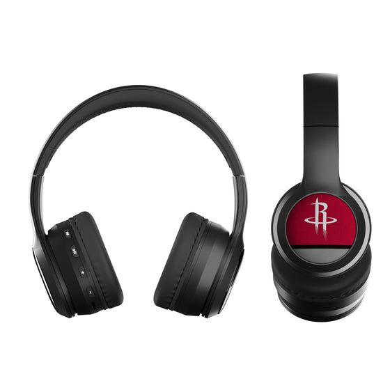 Houston Rockets Stripe Wireless Over-Ear BT Headphones With Case-1