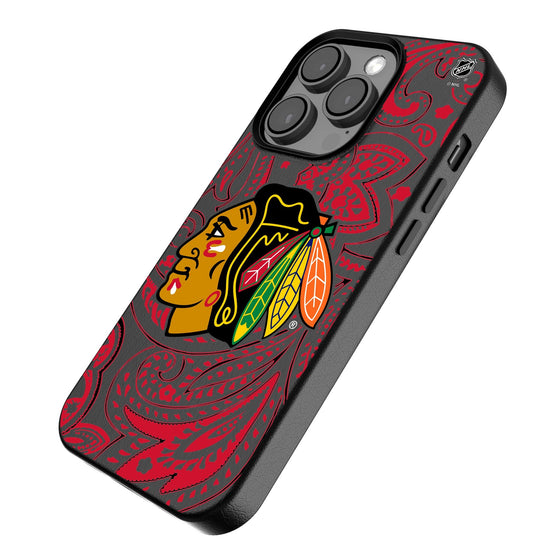 Chicago Blackhawks Paisley MagSafe Compatible Phone Case-2