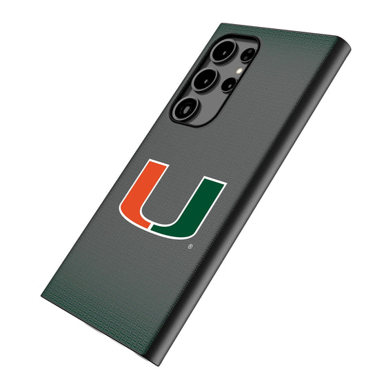 University of Miami Hurricanes Linen MagSafe Compatible Phone Case-1