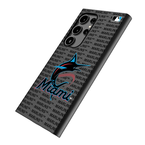 Miami Marlins Text Backdrop MagSafe Compatible Phone Case-1