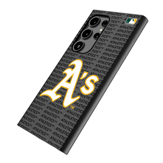 Oakland Athletics Text Backdrop MagSafe Compatible Phone Case-1