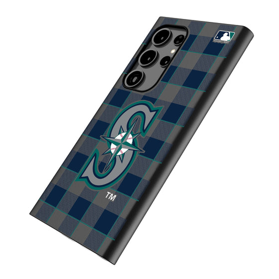 Seattle Mariners Plaid MagSafe Compatible Phone Case-1