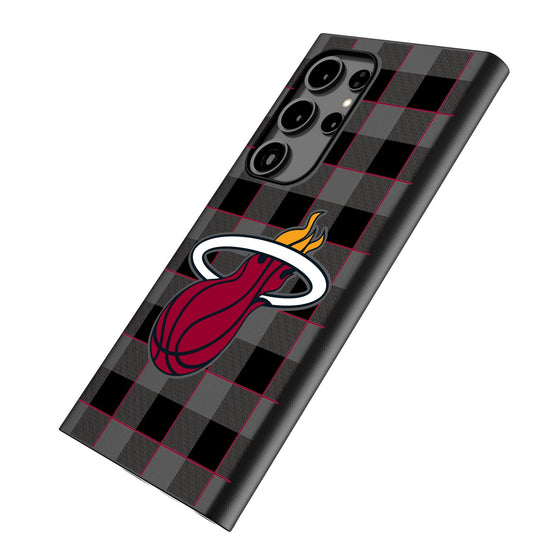 Miami Heat Plaid MagSafe Compatible Phone Case-1