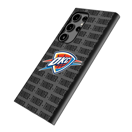 Oklahoma City Thunder Text Backdrop MagSafe Compatible Phone Case-1