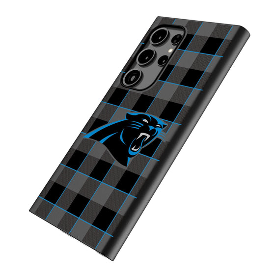 Carolina Panthers Plaid MagSafe Compatible Phone Case-1