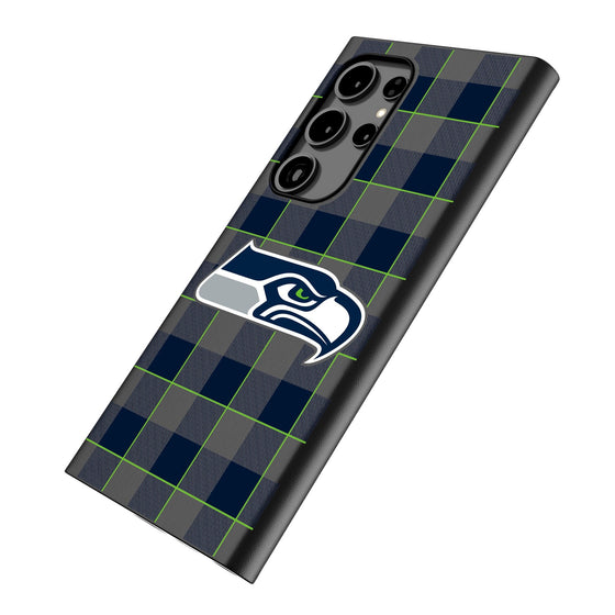 Seattle Seahawks Plaid MagSafe Compatible Phone Case-1