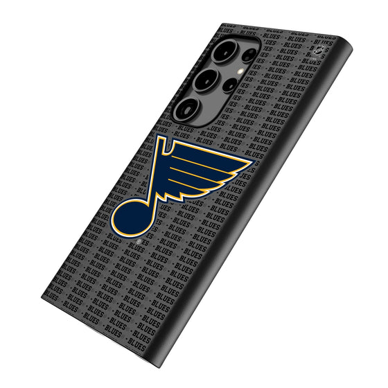 St. Louis Blues Text Backdrop MagSafe Compatible Phone Case-1