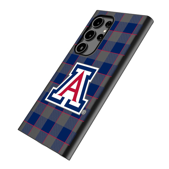 University of Arizona Wildcats Plaid MagSafe Compatible Phone Case-1