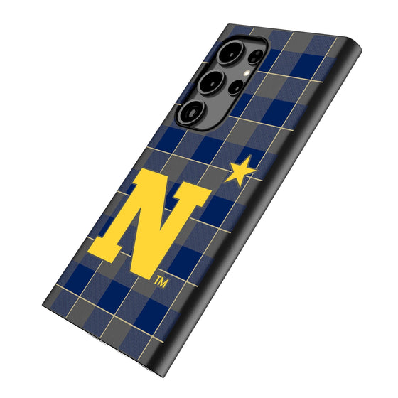 United State Naval Academy Midshipmen Plaid MagSafe Compatible Phone Case-1