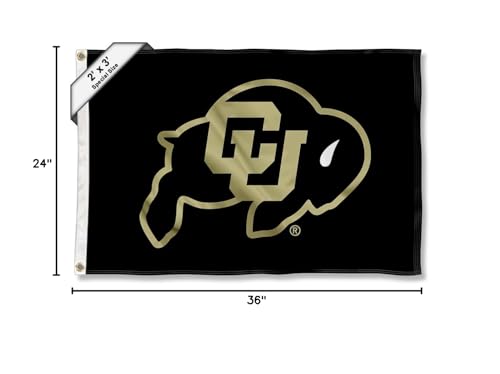 College Flags & Banners Co. Colorado Buffaloes Small 2x3 Foot Flag