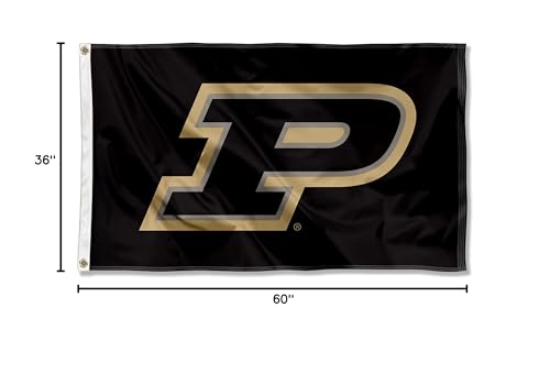 College Flags & Banners Co. Purdue Boilermakers Embroidered and Stitched Nylon Flag