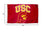 College Flags & Banners Co. USC Trojans Trojan Head Logo and USA Flag 3x5 Set