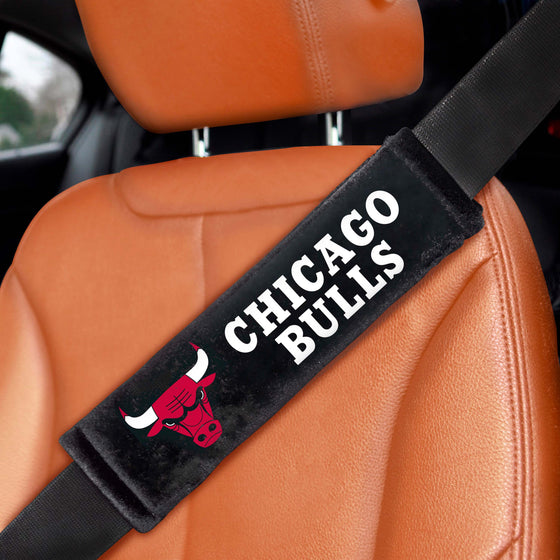 Chicago Bulls Embroidered Seatbelt Pad - 2 Pieces