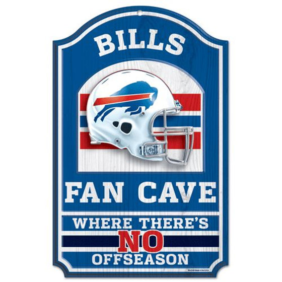 Buffalo Bills Wood Sign - 11"x17" Fan Cave Design (CDG)