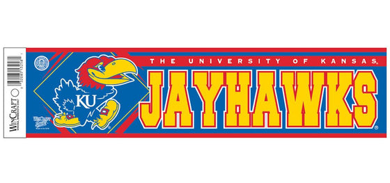 Kansas Jayhawks Bumper Sticker - Special Order