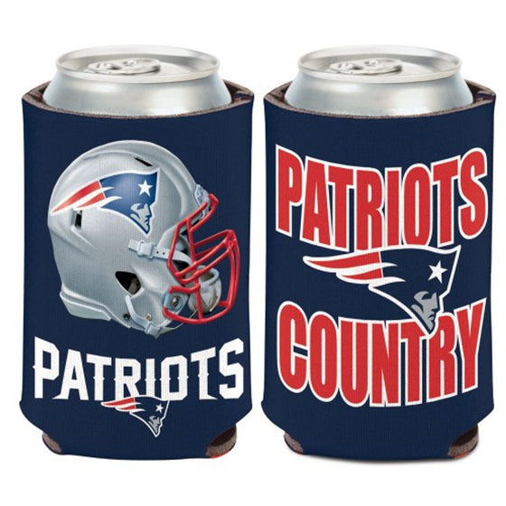 New England Patriots Can Cooler Slogan Design