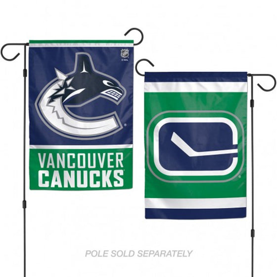 Vancouver Canucks Flag 12x18 Garden Style 2 Sided Special Order (CDG)