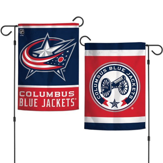 Columbus Blue Jackets Flag 12x18 Garden Style 2 Sided Special Order (CDG)