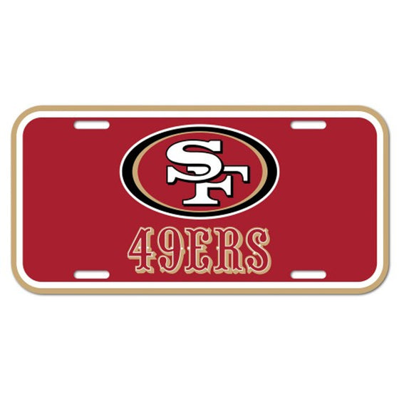 San Francisco 49ers License Plate