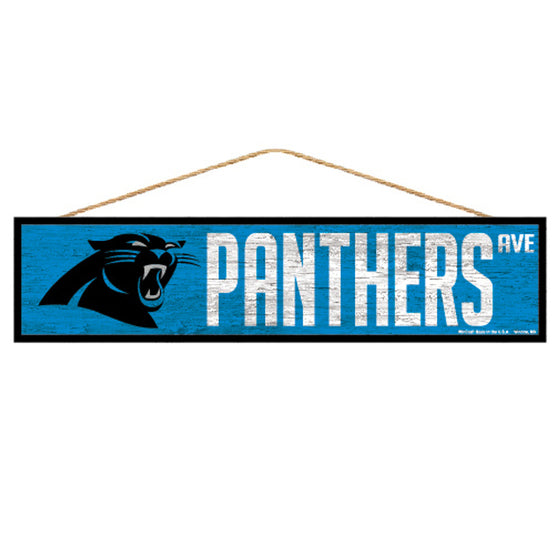 Carolina Panthers Sign 4x17 Wood Avenue Design