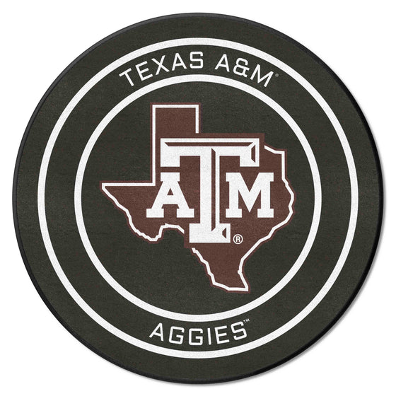 Texas A&M Aggies Hockey Puck Rug - 27in. Diameter