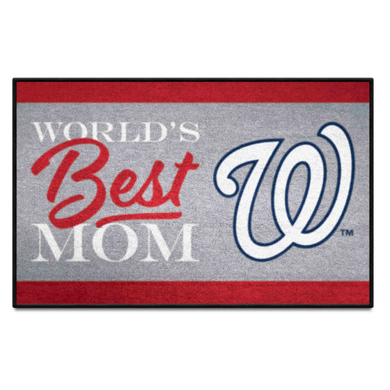 Washington Nationals World's Best Mom Starter Mat Accent Rug - 19in. x 30in.