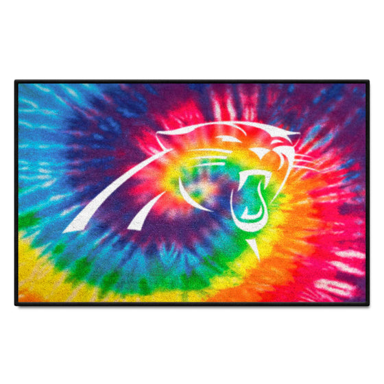 Carolina Panthers Tie Dye Starter Mat Accent Rug - 19in. x 30in.