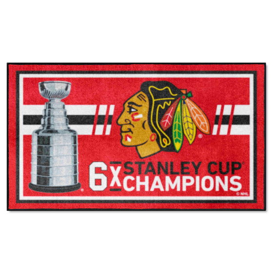 Chicago Blackhawks Dynasty 3ft. x 5ft. Plush Area Rug