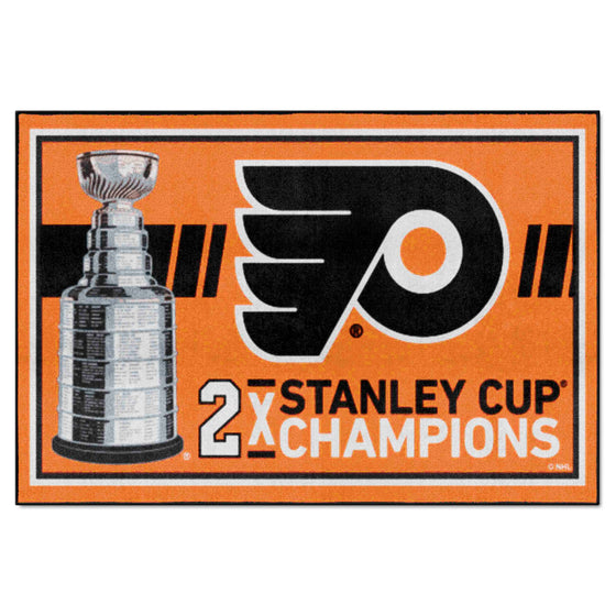 Philadelphia Flyers Dynasty 5ft. x 8ft. Plush Area Rug