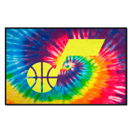 Utah Jazz Tie Dye Starter Mat Accent Rug - 19in. x 30in.