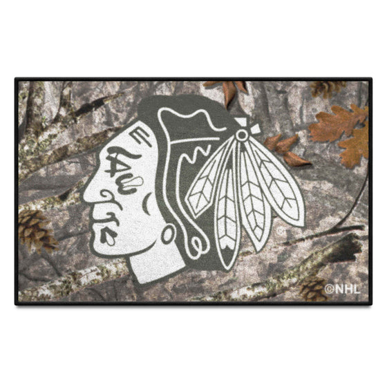 Chicago Blackhawks Camo Starter Mat Accent Rug - 19in. x 30in.