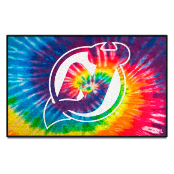 New Jersey Devils Tie Dye Starter Mat Accent Rug - 19in. x 30in.