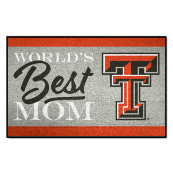 Texas Tech Red Raiders World's Best Mom Starter Mat Accent Rug - 19in. x 30in.