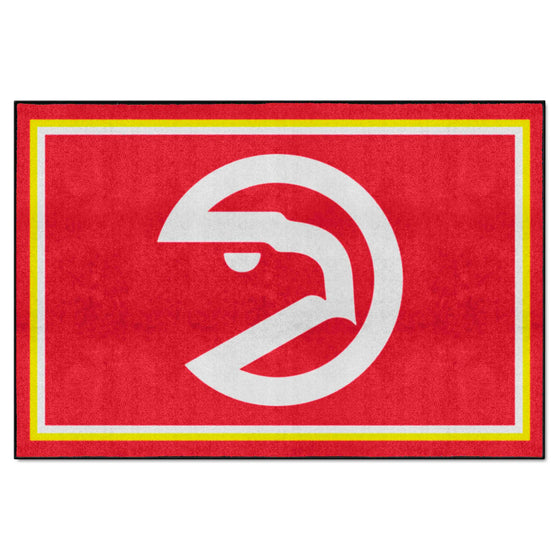 NBA Retro Atlanta Hawks 5ft. x 8 ft. Plush Area Rug