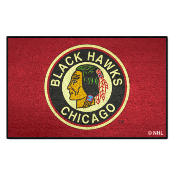 NHLRETRO Chicago Blackhawks Starter Mat Accent Rug - 19in. x 30in.