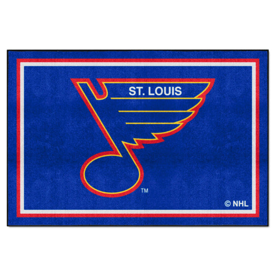 NHLRETRO St. Louis Blues 5ft. x 8 ft. Plush Area Rug