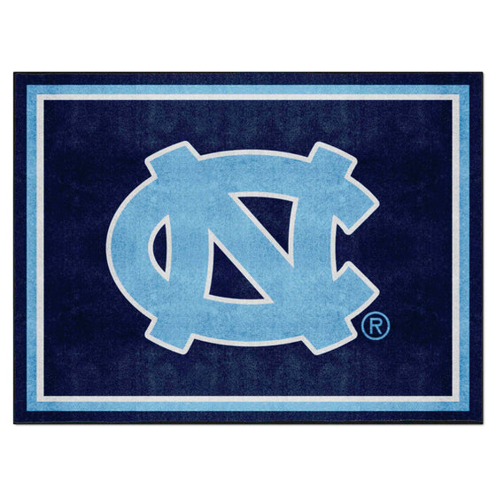 North Carolina Tar Heels 8ft. x 10 ft. Plush Area Rug, Navy Blue