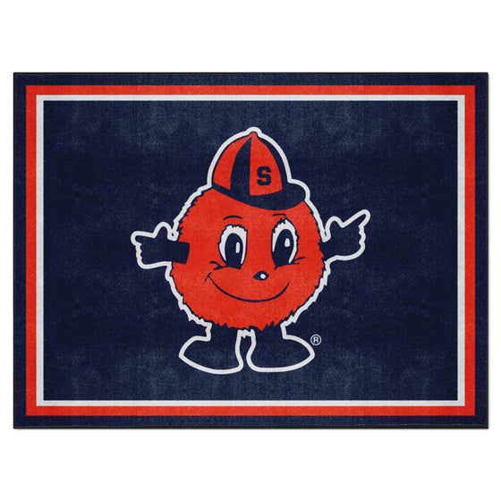 Syracuse Orange 8ft. x 10 ft. Plush Area Rug, Otto Mascot Logo