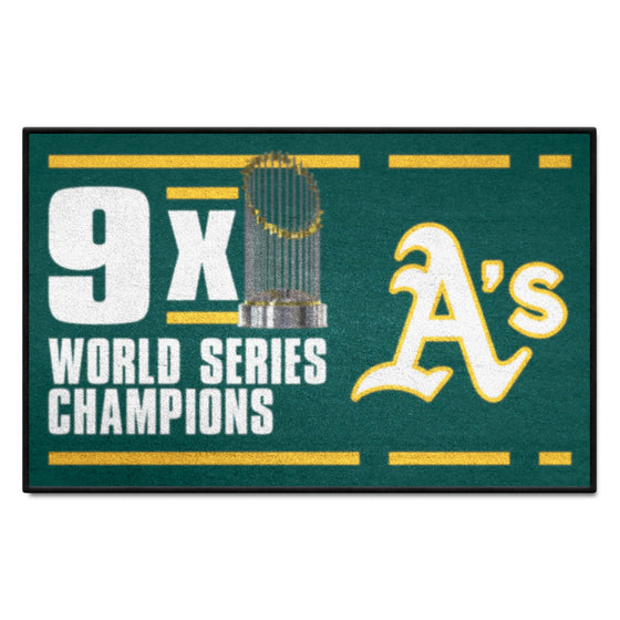 Oakland Athletics Dynasty Starter Mat Accent Rug - 19in. x 30in.