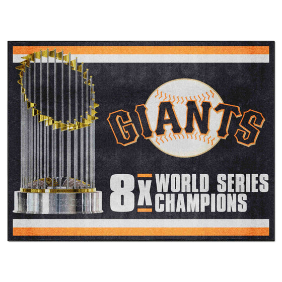 San Francisco Giants Dynasty 8ft. x 10 ft. Plush Area Rug