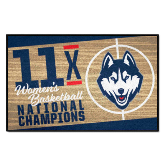 UConn Huskies Dynasty Starter Mat Accent Rug Women's Basketball - 19in. x 30in.