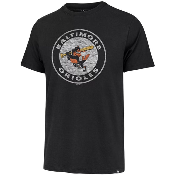 BALTIMORE ORIOLES COOPERSTOWN FLINT BLACK PREMIER FRANKLIN TEE MEN