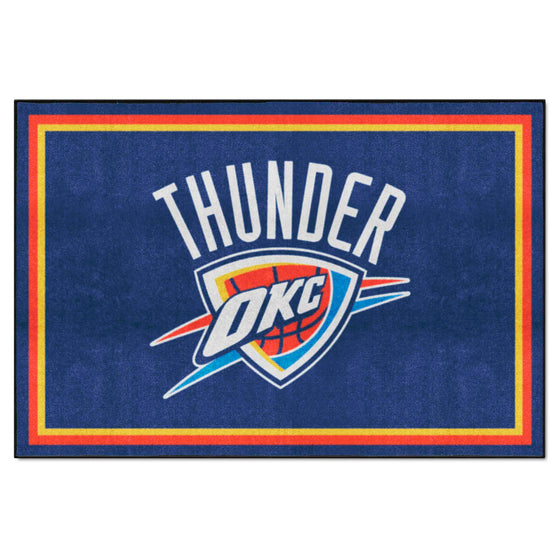 Oklahoma City Thunder 5ft. x 8 ft. Plush Area Rug