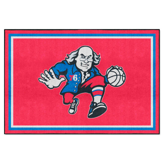 Philadelphia 76ers 5ft. x 8 ft. Plush Area Rug