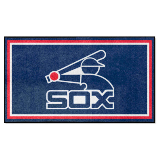 Chicago White Sox 3ft. x 5ft. Plush Area Rug - Retro Collection