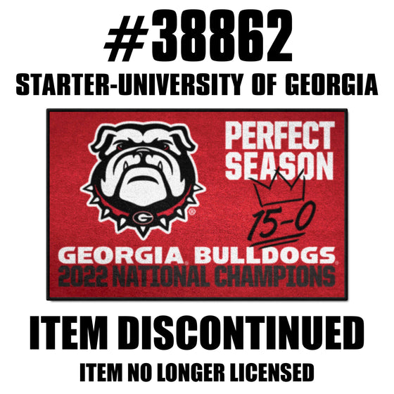 Georgia Bulldogs Perfect Season Champions Accent Rug - 19in. x 30in.