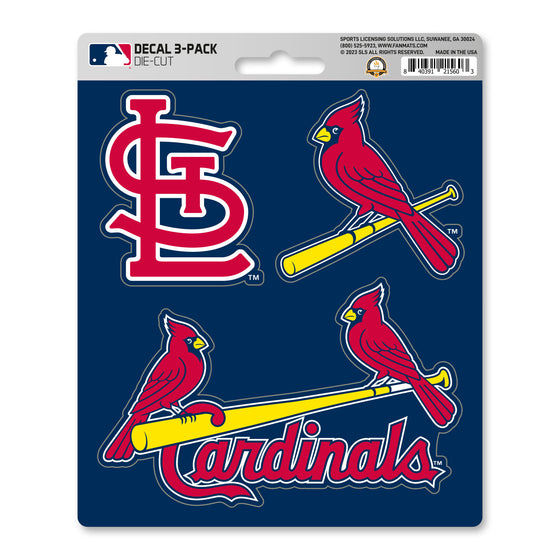 St. Louis Cardinals 3 Piece Decal Sticker Set